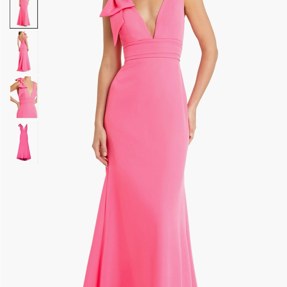 Mac Duggal Pink One Shoulder Gown for Weddings